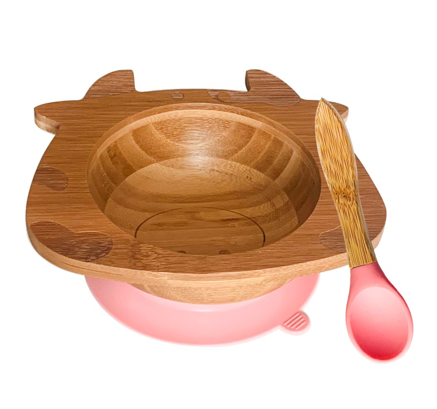 Bamboo Baby Plate Feeding Bowl